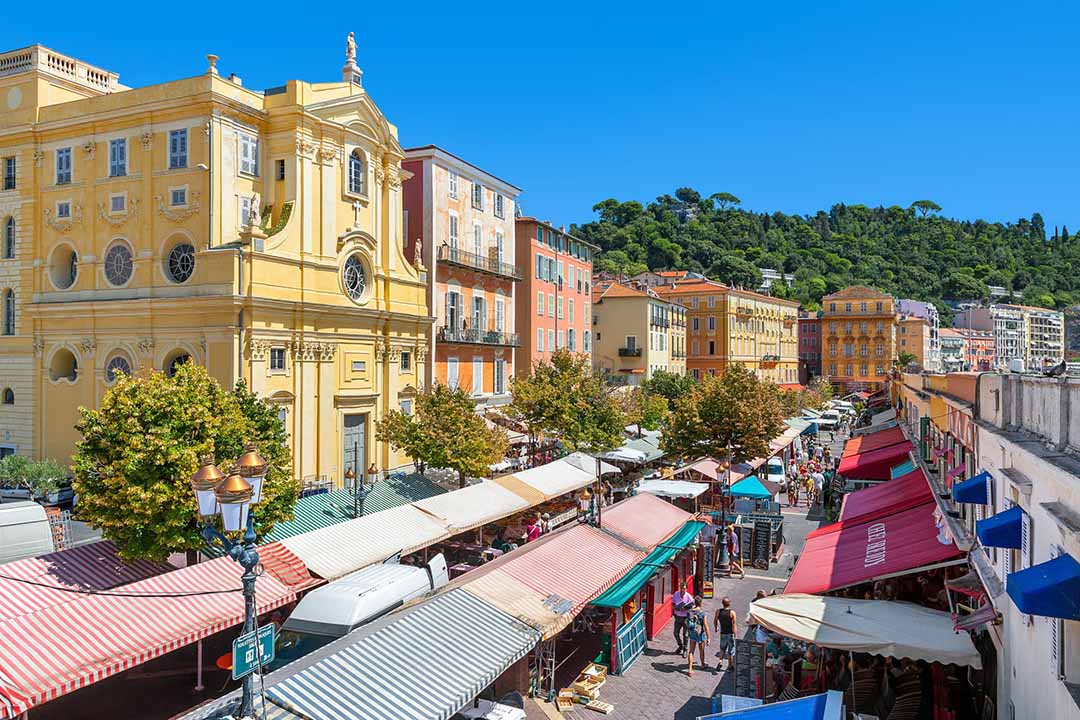 Visit the Beautiful Cours Saleya Flower Market in Nice, France